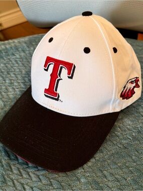 Texas Rangers w/White, Red & Black Baseball Cap with Red 'T' Logo